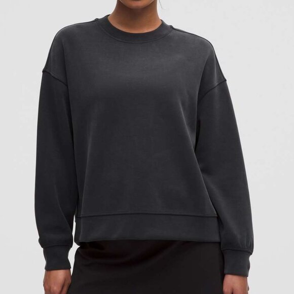 BNWT Lululemon Softstreme Crewneck Oversized Pullover, Black, Medium - Picture 1 of 5